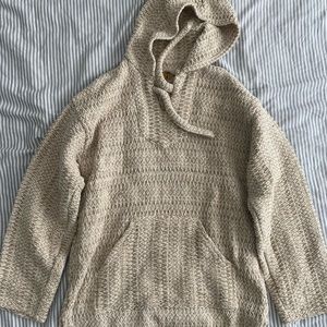 L woven Baja hoodie